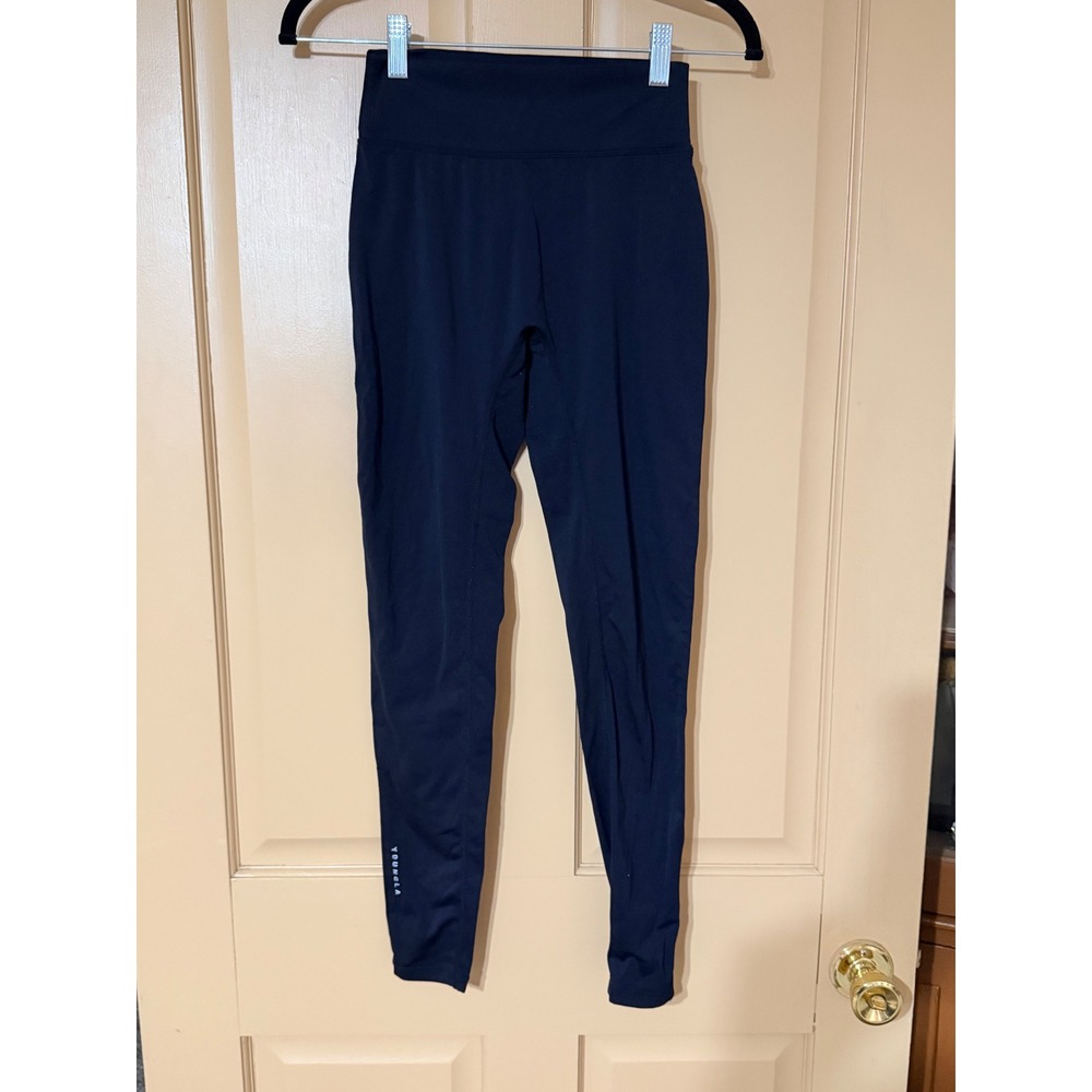 YoungLA Los Angeles Mens Navy Blue High Waisted Workout Leggings Size Medium